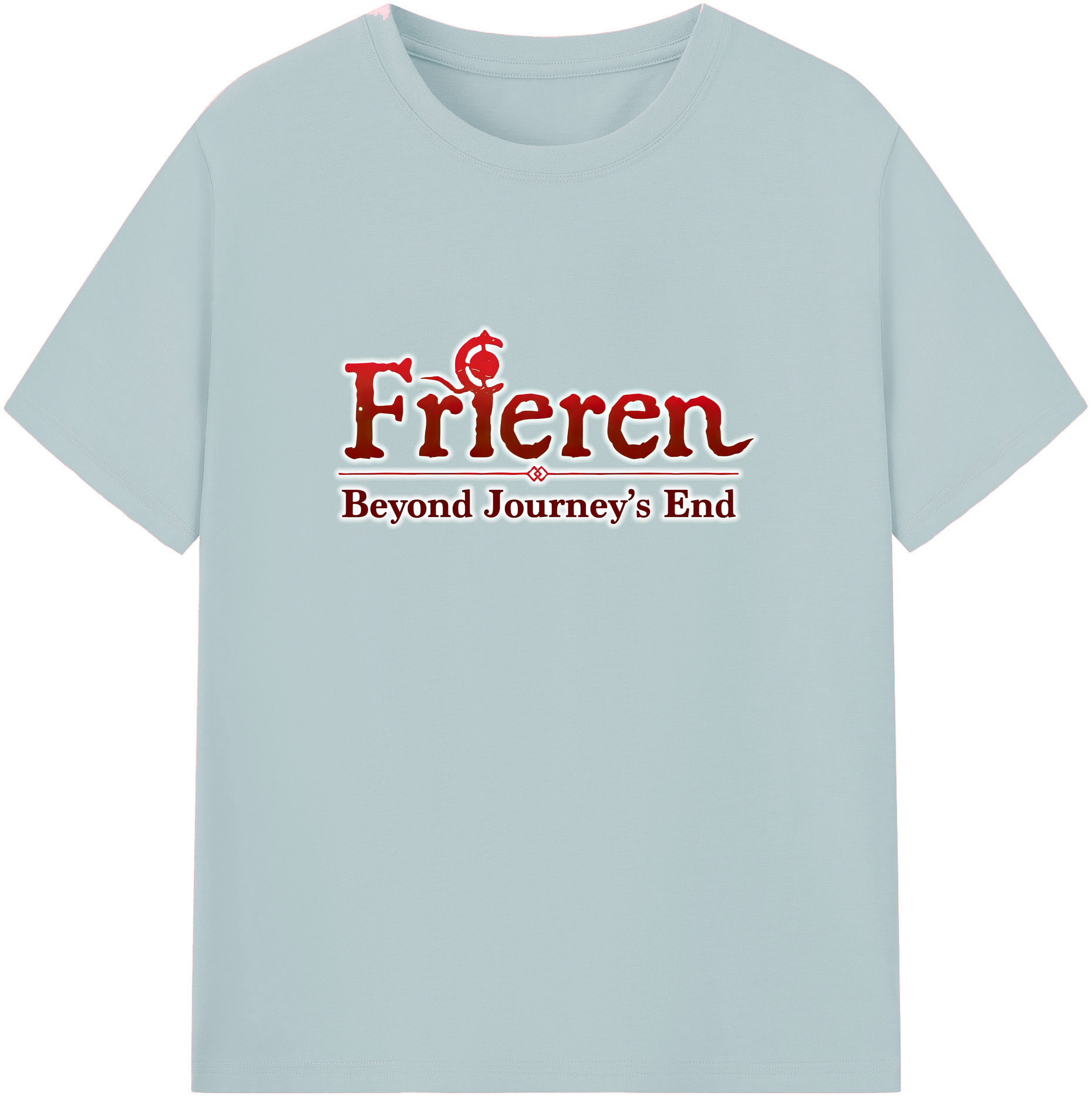 （画像用） 葬送のフリーレン Frieren 綿100％半袖Tシャツ（フロントプリント）